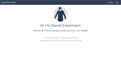 Desktop Screenshot of danieleckermann.com