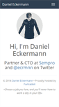 Mobile Screenshot of danieleckermann.com