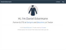 Tablet Screenshot of danieleckermann.com